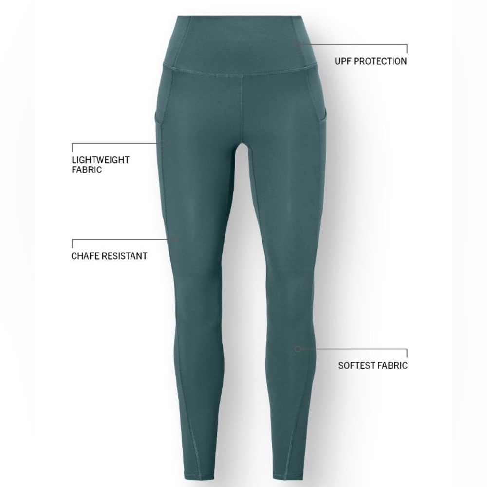 NWT- Fabletics PureLuxe HW Pocket Full length Legging- MIDNIGHT (27 inch inseam) - Picture 11 of 12